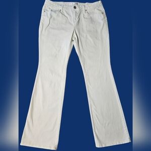 NO BOUNDARIES White Denim Straight Leg Jeans for Kids Junior Size 15